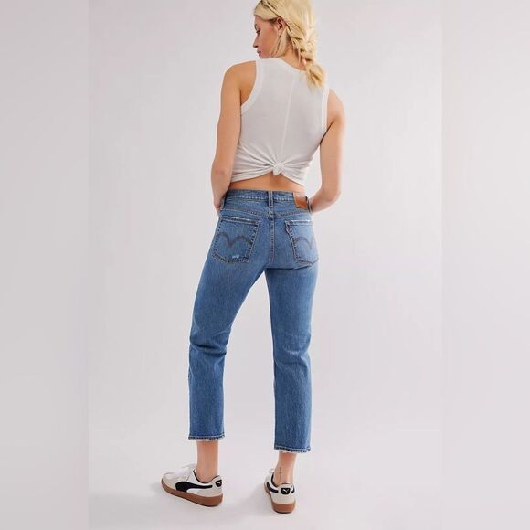 Levi's Wedgie Straight Jeans Size 27 - Picture 2 of 9